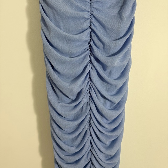 Michael Costello x REVOLVE India Ruched Corset Midi Dress in Periwinkle Medium - Picture 12 of 12